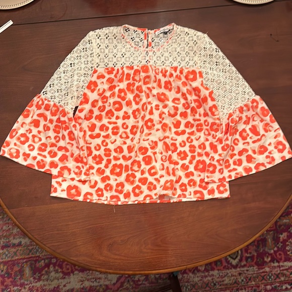 Michelle Mcdowell Leopard Blouse - Picture 1 of 3